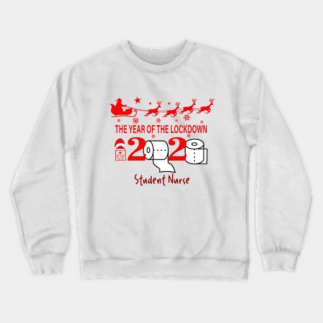 Santa’s Favorite Student nurse Christmas Crewneck Sweatshirt by binnacleenta